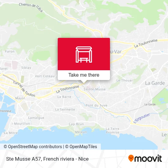 Ste Musse A57 map