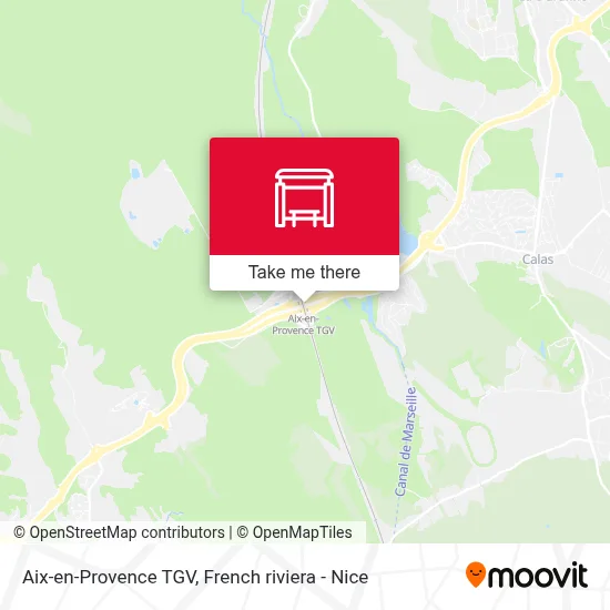 Aix-En-Provence Tgv map