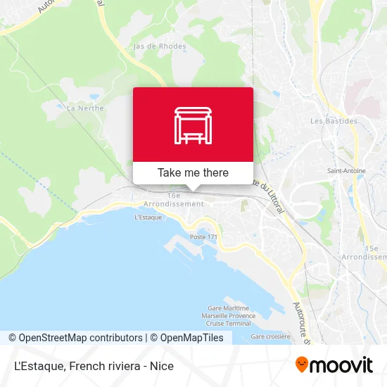 L'Estaque map