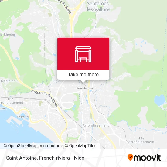 Saint-Antoine map