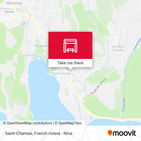 Mapa Saint-Chamas