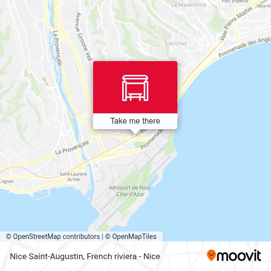 Nice Saint-Augustin map