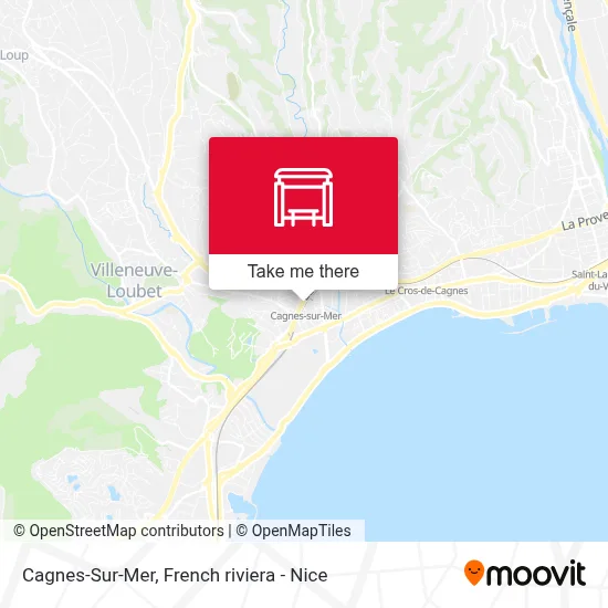 Mapa Cagnes-Sur-Mer
