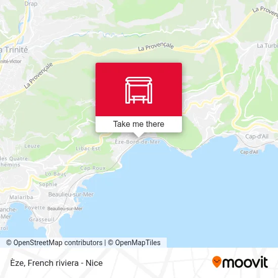 Èze map