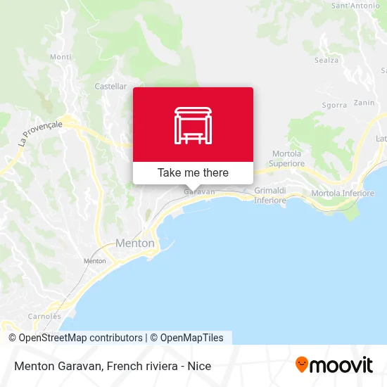 Menton Garavan map