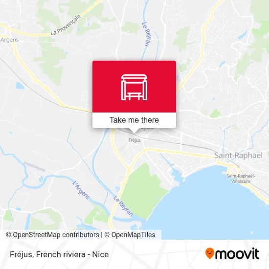 Fréjus map