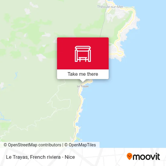 Le Trayas map