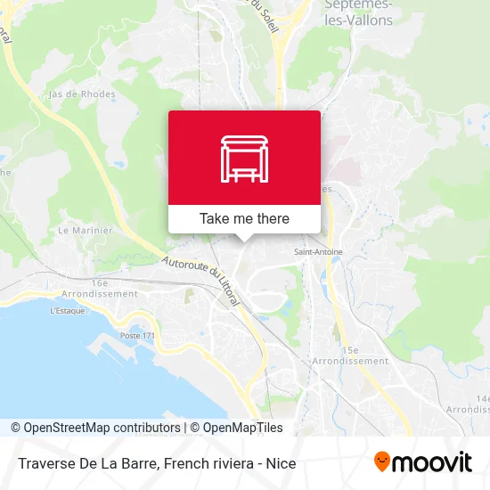Traverse De La Barre map