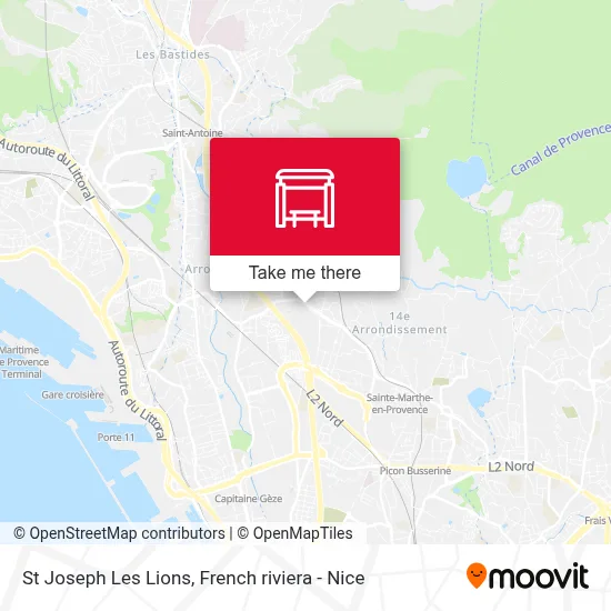 St Joseph Les Lions map