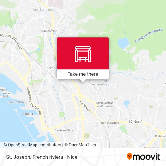 St Joseph map