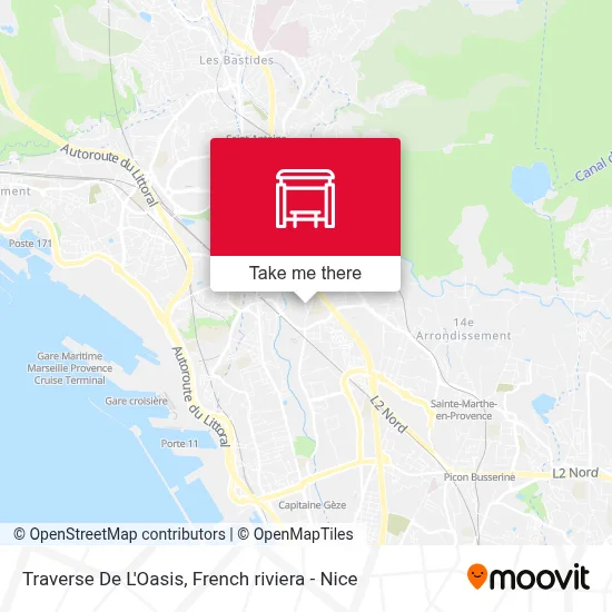 Traverse De L'Oasis map