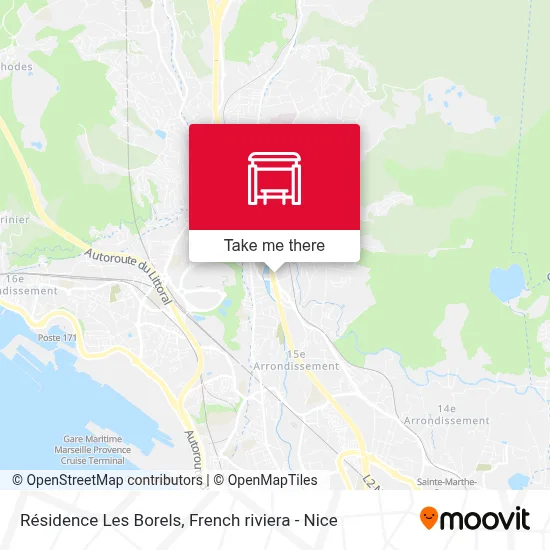 Résidence Les Borels map