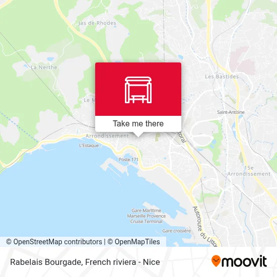Mapa Rabelais Bourgade