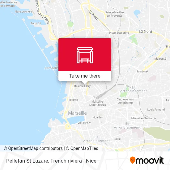 Pelletan St Lazare map