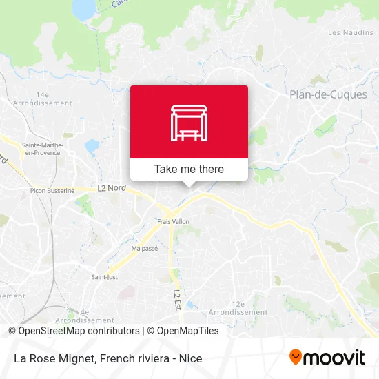 La Rose Mignet map