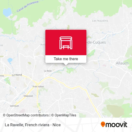 La Ravelle map