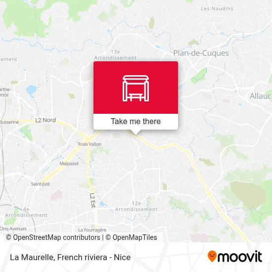 La Maurelle map