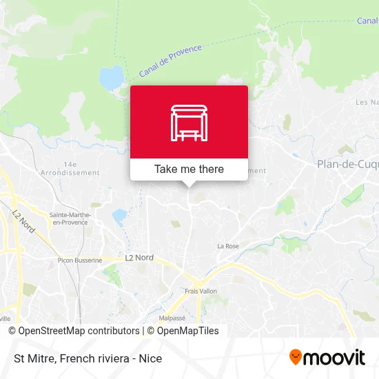St Mitre map