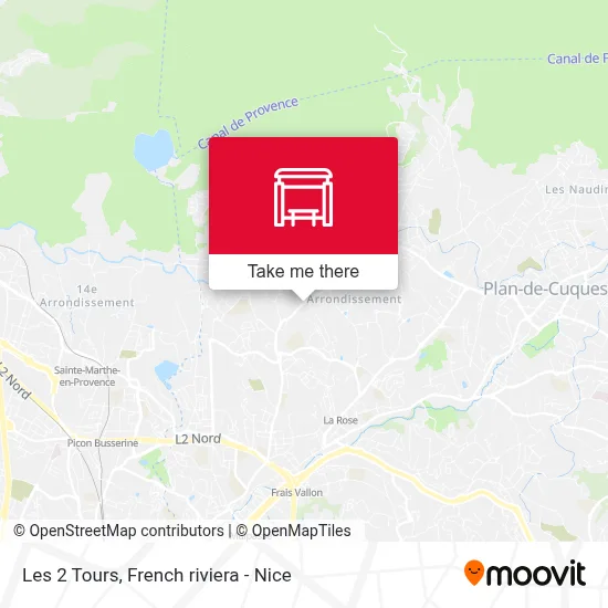 Les 2 Tours map