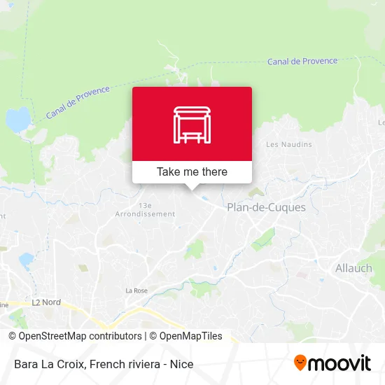 Bara La Croix map