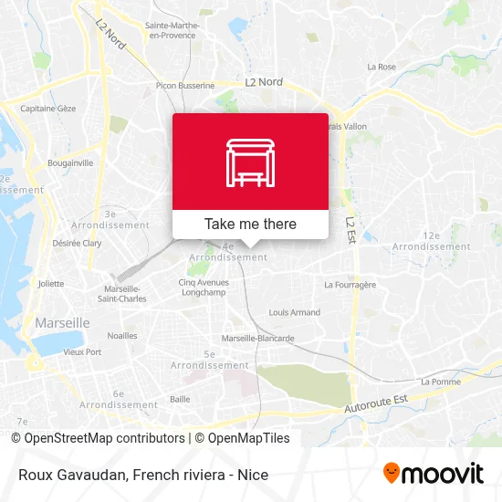 Mapa Roux Gavaudan