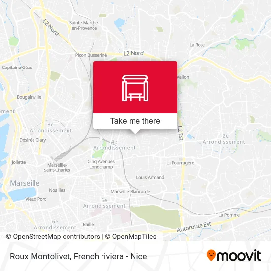 Mapa Roux Montolivet