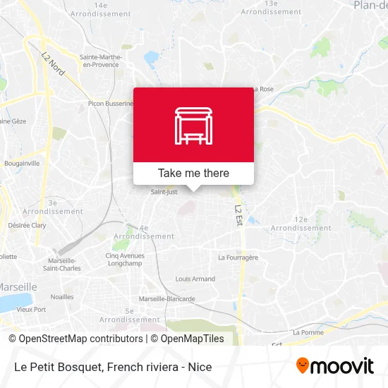 Le Petit Bosquet map