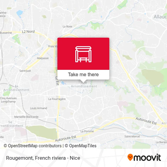 Mapa Rougemont
