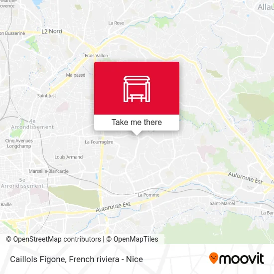 Caillols Figone map