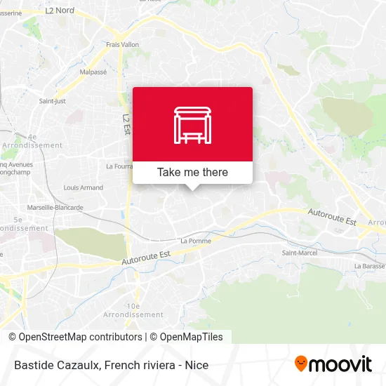 Bastide Cazaulx map