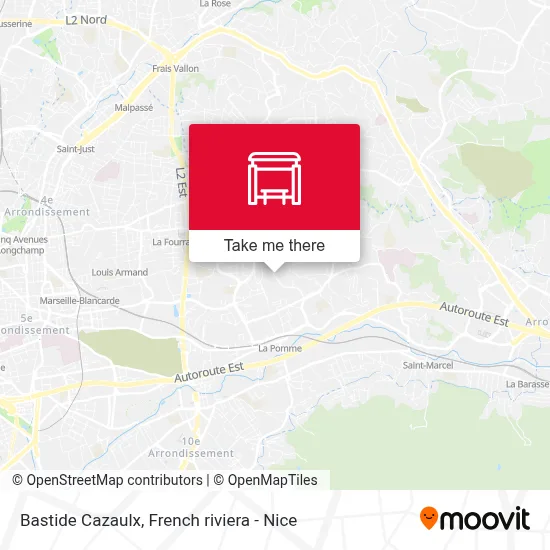 Bastide Cazaulx map