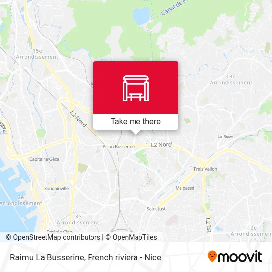 Raimu La Busserine map