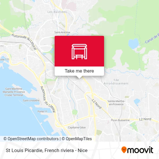 St Louis Picardie map