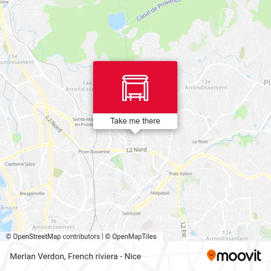 Merlan Verdon map