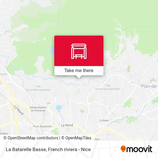 La Batarelle Basse map