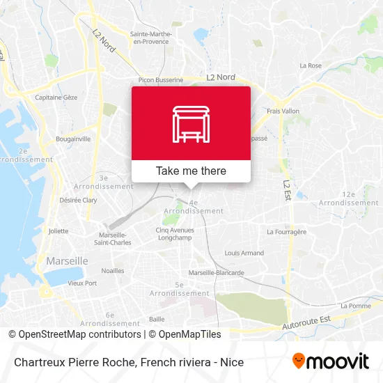 Chartreux Pierre Roche map