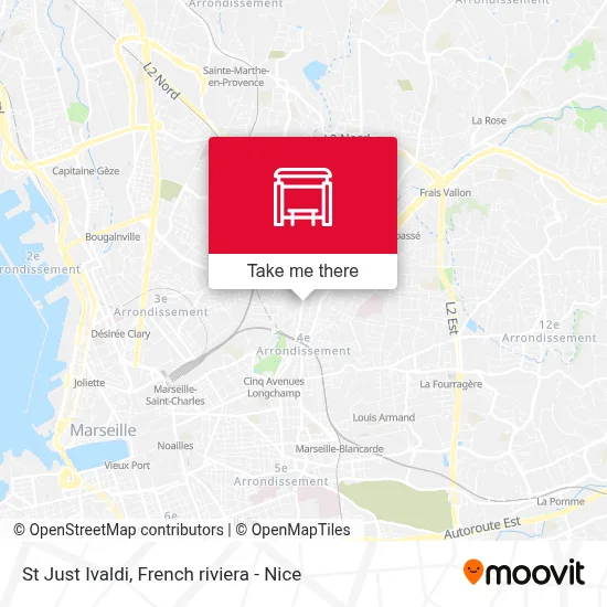 St Just Ivaldi map