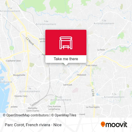 Parc Corot map