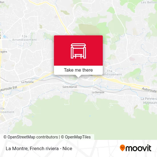 La Montre map