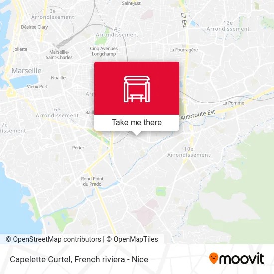 Capelette Curtel map