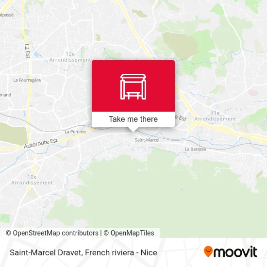 Saint-Marcel Dravet map
