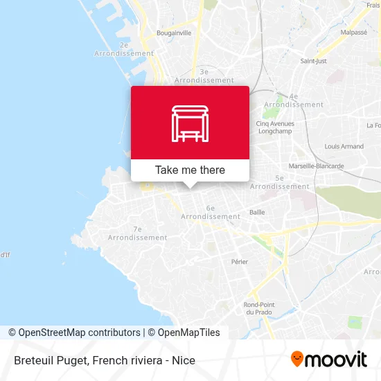 Breteuil Puget map