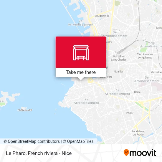 Le Pharo map