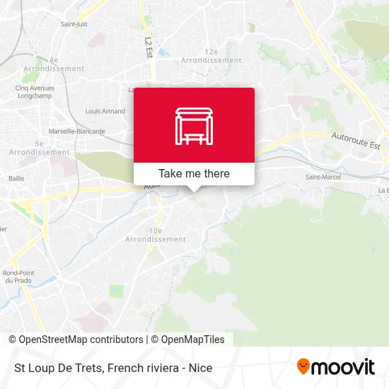 St Loup De Trets map