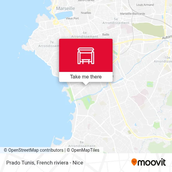 Prado Tunis map