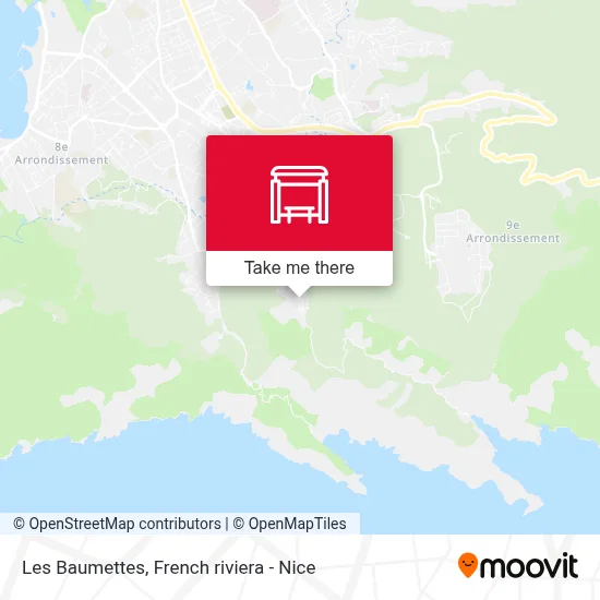 Les Baumettes map