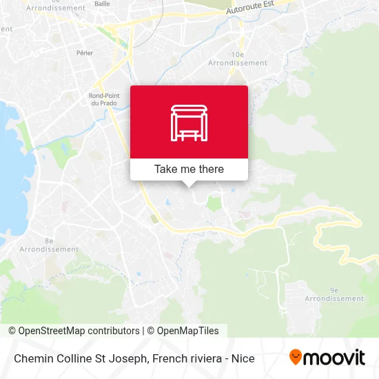 Chemin Colline St Joseph map