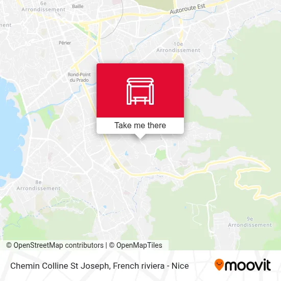 Chemin Colline St Joseph map