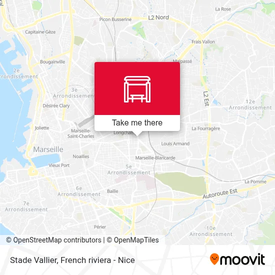 Stade Vallier map