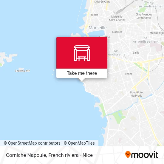 Corniche Napoule map